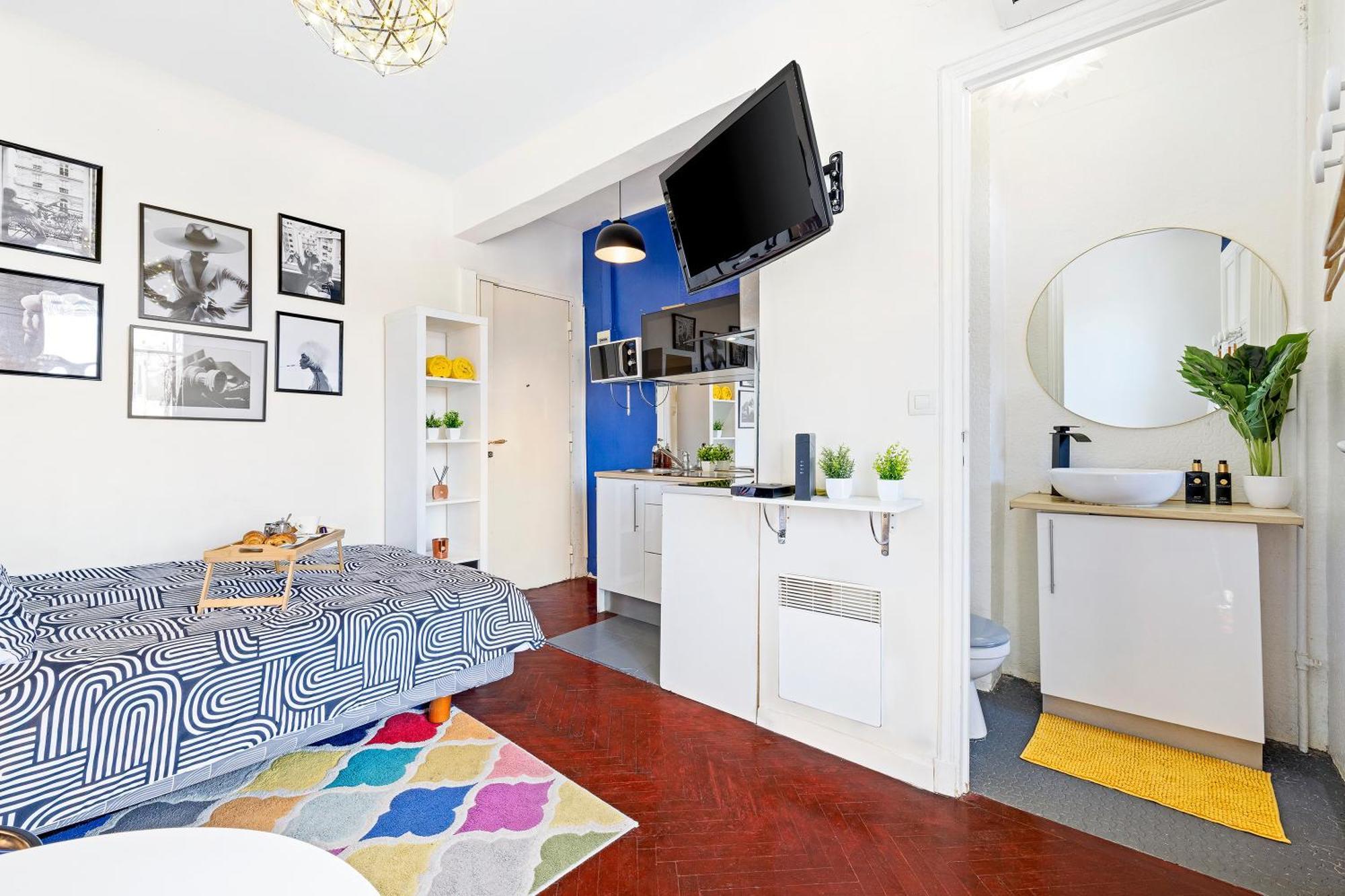 Center - Balcony Quiet - Air Conditioner - Kitchen - Wifi - Tram Nizza Exterior foto